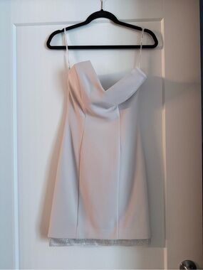 Light beige Spaghetti Strap Mini Dress